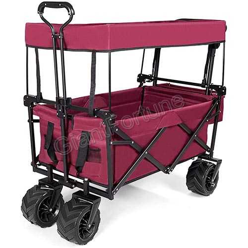 Camping Garden Shopping Sports Folding Canopy Wagon 