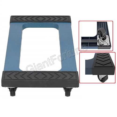 Furniture Plastic Poly Mover Dolly Moving Pallet Trolley 