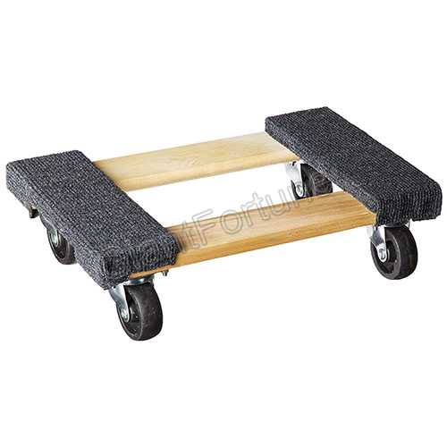 12x 18inch Furniture Appliance Carpeted Wooden Mover's Dolly 