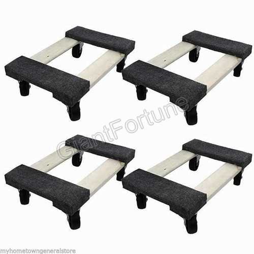 12x 18inch Furniture Appliance Carpeted Wooden Mover's Dolly 