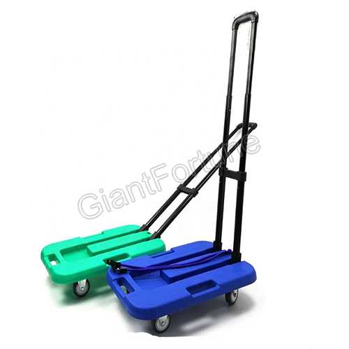 Plastic Dolly Trolley Folding Luggage Cart Portable Hand Truck 