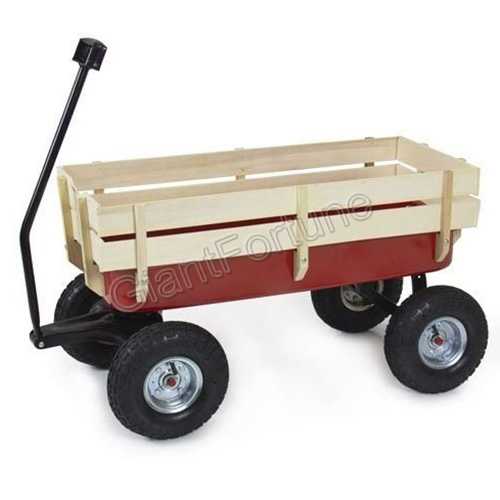 Kids Toy All-Terrain Wooden Storage Cart 