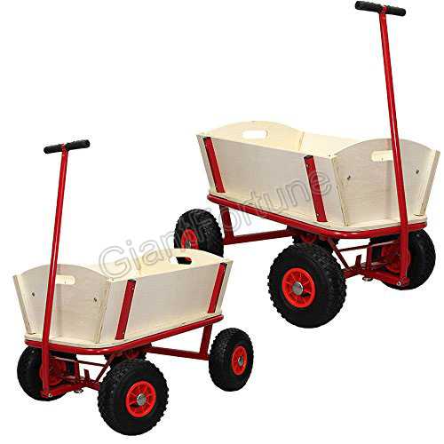 Child Wooden Kids Toy Play Wagon Cart