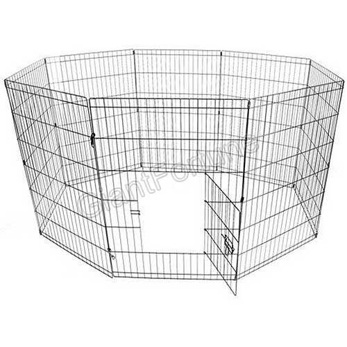 Metal Wire Fence Pet Dog Play Exercise Playpen Cage