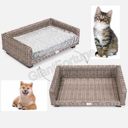 Rattan Nature Wicker Pet Care Rest Bed