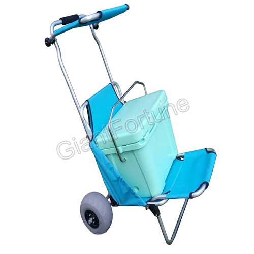 Aluminum Folding Beach Trolley Cart