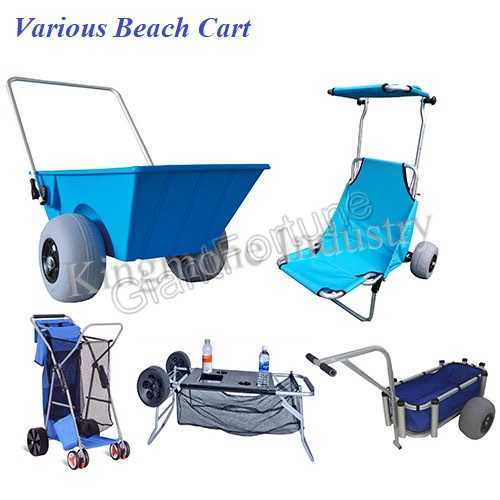 Aluminum Folding Beach Trolley Cart