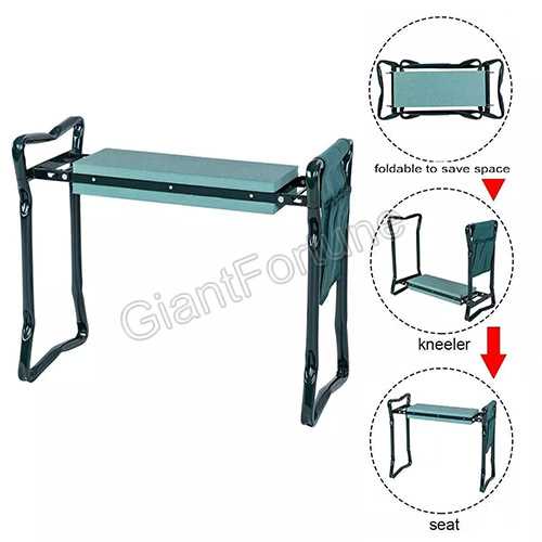 Portable Foldable Garden Kneeler and Seat Stool 