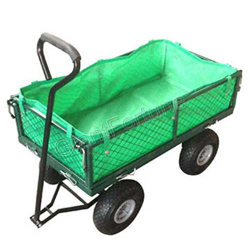 Removable Sides Mesh Steel Utility Garden Tool Mesh Cart