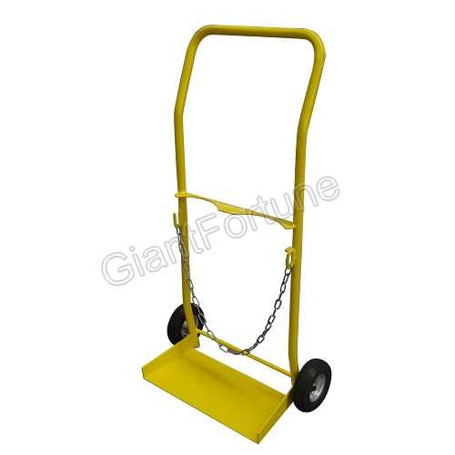 E Size Twin Cylinder Bottle Carrying Hand Trolley