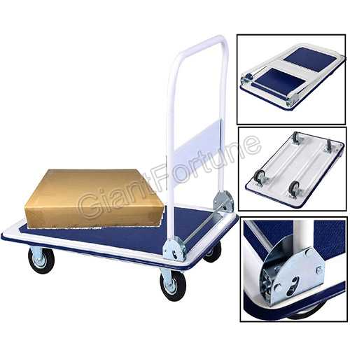 150kg load Foldable Utility Platform Hand Trolley Cart Truck 