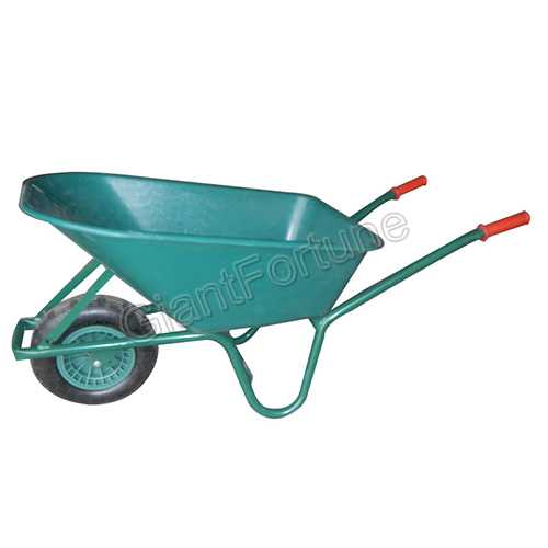 Single Wheel Plastic Tray Construction Agriculture Garden Wheelbarrow