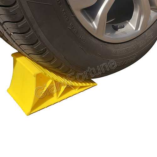 Vehicle Car RV Trailer Plastic Wheel Chock Tire Stop  
