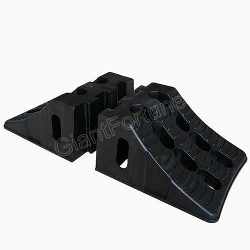 Interlocking Plastic Axle Trailer Tandem Wheel Chock 