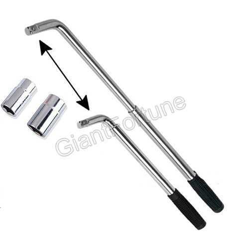 Telescoping Lug Wrench with 2 Sockets