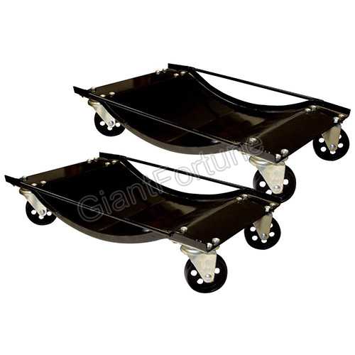 1000LBS Capacity Steel Vehicle Car Dolly Set