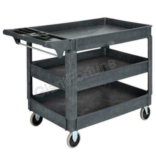 2 or 3 Layer Storage Shelves Plastic Trolley Service Cart