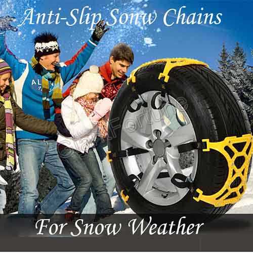 6Pieces Vehicle Emergency Anti slip Tire Car Snow Chain 